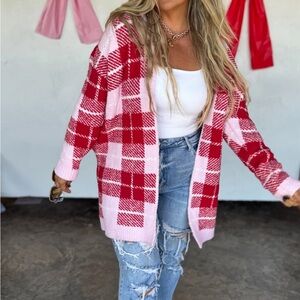 Plaid Soft As A Cloud Cardigan